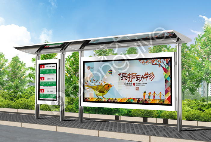 甘肅候車亭效果圖