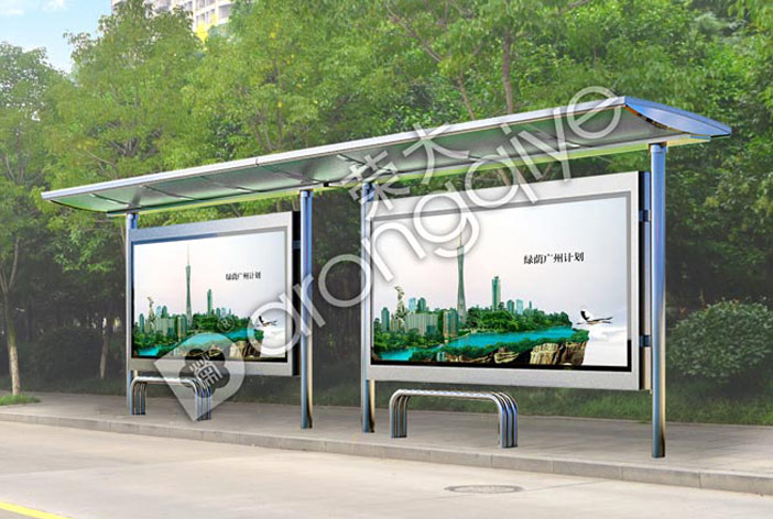 陜西公交候車亭效果圖